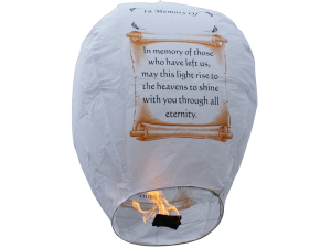 We stock the "IN MEMORY of" lanterns